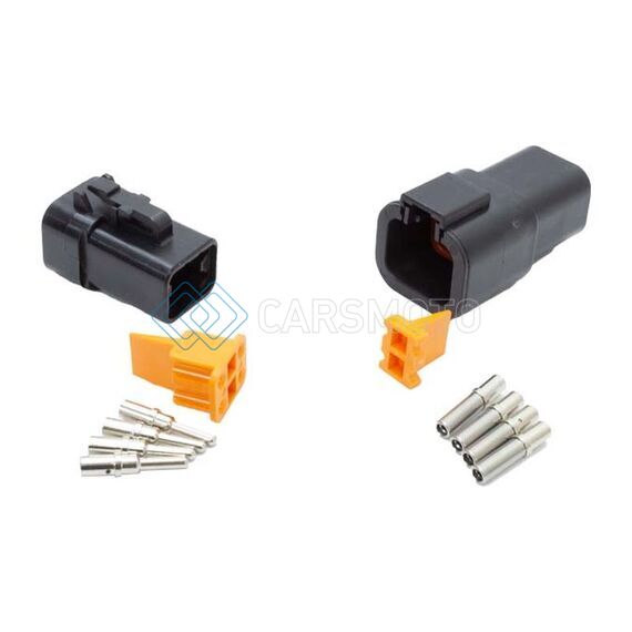 SNOW 4 SNF-50040 PIN DTP DEUTSCH CONNECTOR SET (10AWG-14AWG)