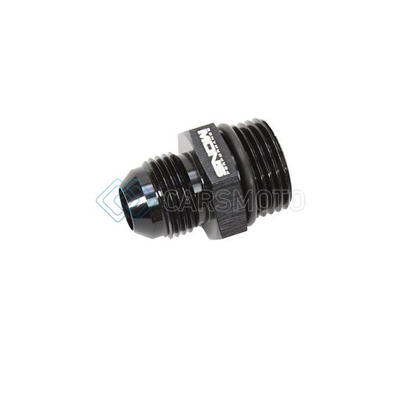 SNOW -10 SNF-60108 ORB TO -8AN STRAIGHT FITTING (BLACK)
