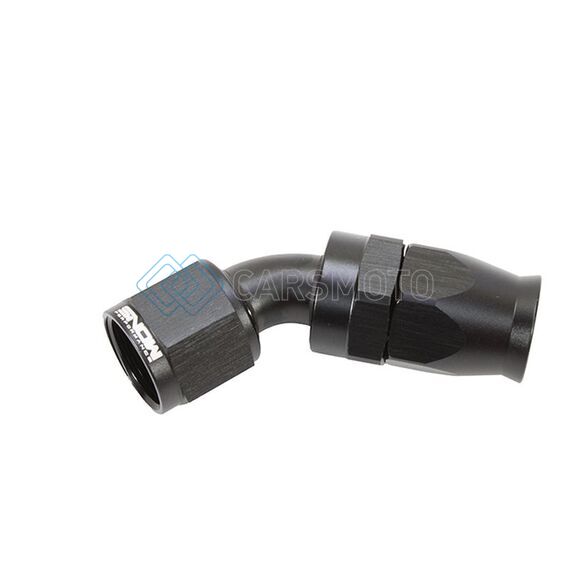 SNOW -10AN SNF-60145 45 DEGREE PTFE HOSE END (BLACK)