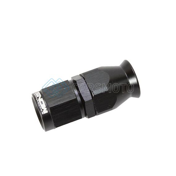 SNOW -6AN SNF-60600 STRAIGHT PTFE HOSE END (BLACK)