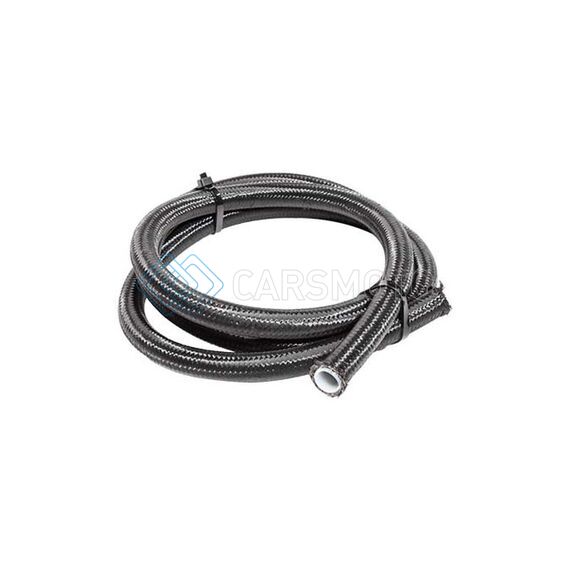 SNOW 6AN SNF-60605B BRAIDED STAINLESS PTFE HOSE - 5FT (BLACK)