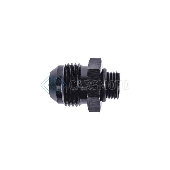 SNOW PERFORMANCE SNF-60616 SNOW -6AN ORB TO 10AN STRAIGHT FITTING - BLACK