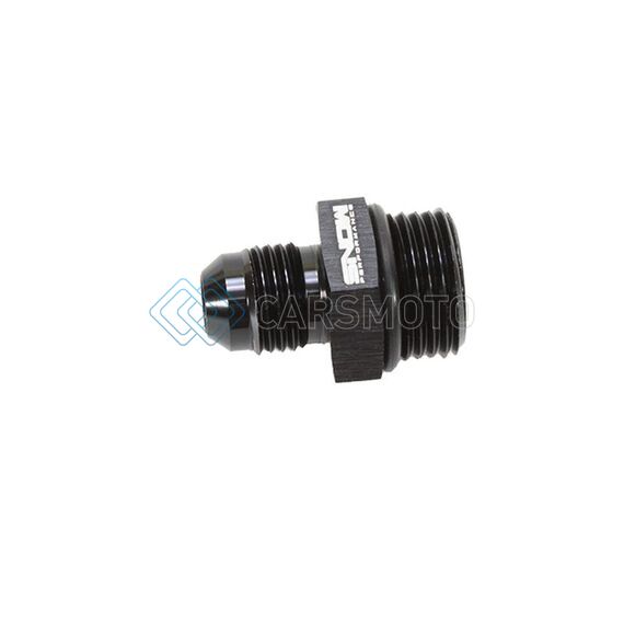 SNOW -8 SNF-60806 ORB TO -6AN STRAIGHT FITTING (BLACK)