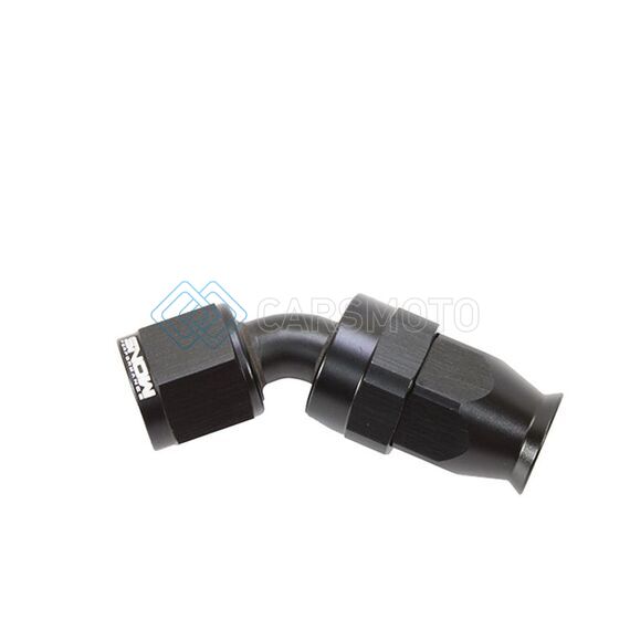 SNOW -8AN SNF-60845 45 DEGREE PTFE HOSE END (BLACK)