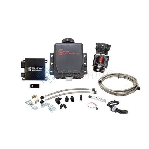 SNOW PERFORMANCE SNO-20010-BRD STG 2 BOOST COOLER PROG. ENGINE MOUNT WATER INJECTION KIT (SS BRAID LINE & 4AN)