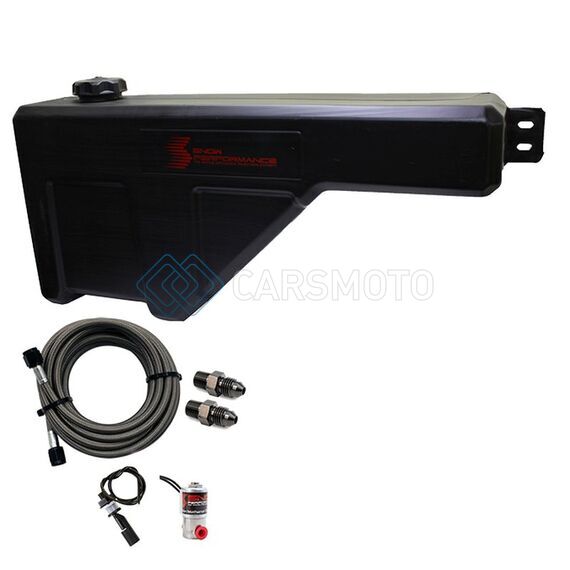 SNOW PERFORMANCE SNO-40015-BRD WATER TANK UPGRADE 10GAL (W/BRAIDED SS LINE/BRACKETS/SOLENOID/4AN FITTINGS)
