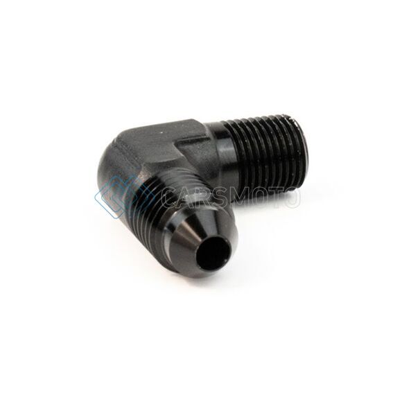 SNOW PERFORMANCE SNO-807-BRD 1/8IN NPT TO 4AN ELBOW WATER FITTING (BLACK)