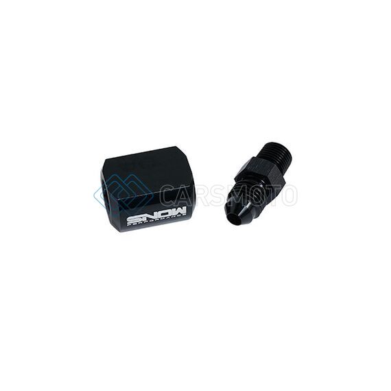SNOW PERFORMANCE SNO-809-BRD 1/8IN. NPT FEMALE TO 4AN MALE LOW PROFILE WATER NOZZLE HOLDER 4AN ELBOW