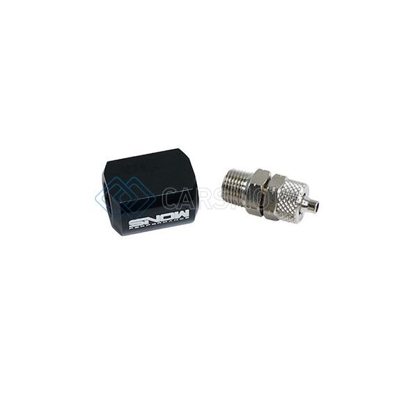 SNOW PERFORMANCE SNO-809-QC 90 DEGREE NOZZLE HOLDER (1/8IN. NPT TO 1/4IN. OD TUBE) - BLACK