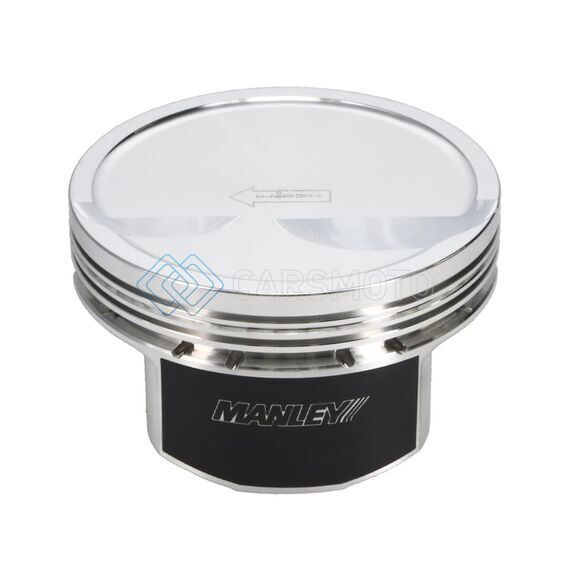 MANLEY 592730CE-8 SMALL BLOCK CHEVY LS SERIES 4.030IN BORE 1.115IN CD 10CC DISH PLATINUM SERIES PISTONS - E/D