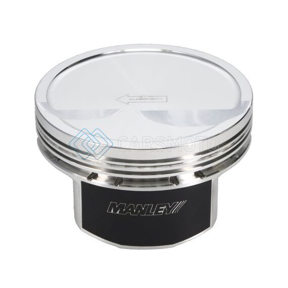 MANLEY 592705CE-8 SMALL BLOCK CHEVY LS SERIES 4.005IN BORE 1.115IN CD 10CC DISH PLATINUM SERIES PISTONS - E/D