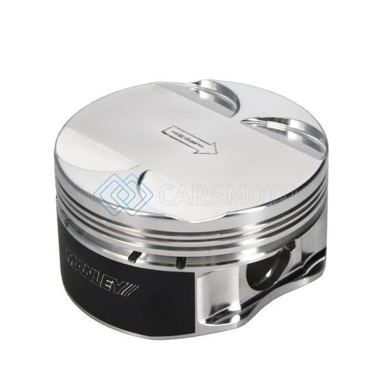 MANLEY 598470C-8 5.0L COYOTE 3.700IN BORE 1.165IN CD -2.5CC FLAT TOP PLATINUM SERIES PISTON SET - SET OF 8