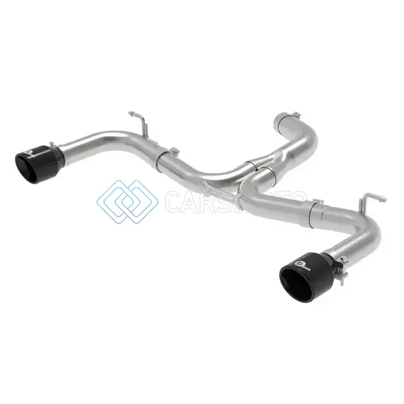AFE 49-36417-B MACH FORCE-XP 3IN TO 2-1/2IN STAINLESS STEEL AXLE-BACK BLACK EXHAUST - 15-17 VOLKSWAGEN GTI