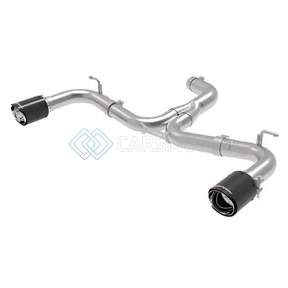 AFE 49-36417-C MACH FORCE-XP 3IN TO 2-1/2IN STAINLESS STEEL AXLE-BACK EXHAUST CARBON - 15-17 VOLKSWAGEN GTI