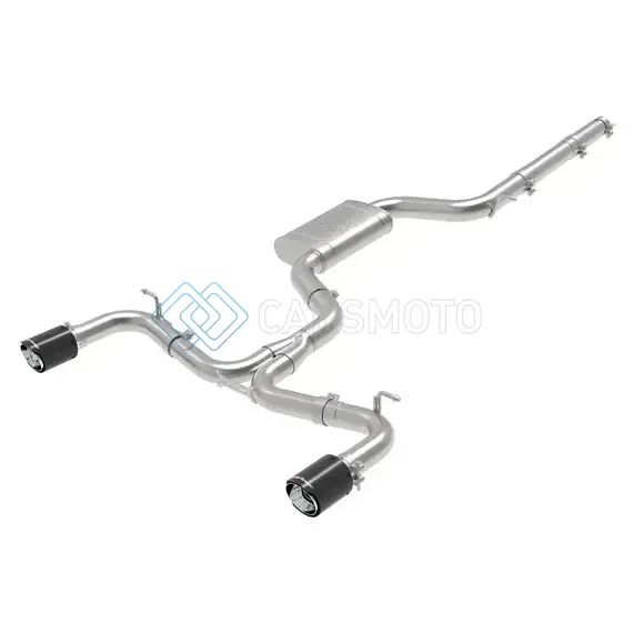 AFE 49-36418-C MACH FORCE-XP 3 IN TO 2-1/2 IN STAINLESS STEEL CAT-BACK EXHAUST CARBON VOLKSWAGEN GTI 15-17