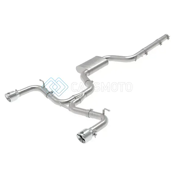 AFE 49-36418-P MACHFORCE XP 3IN-2.5IN SS EXHAUST CAT-BACK 15-17 VOLKSWAGEN GTI (MKVII) L4-2.0L (T) - POLISHED
