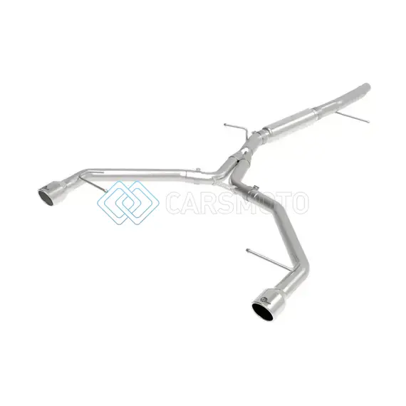 AFE 49-36419-P MACHFORCE XP 3IN-2.5IN SS EXHAUST AXLE-BACK 17-19 AUDI A4 (B9) L4-2.0L (T) - POLISHED