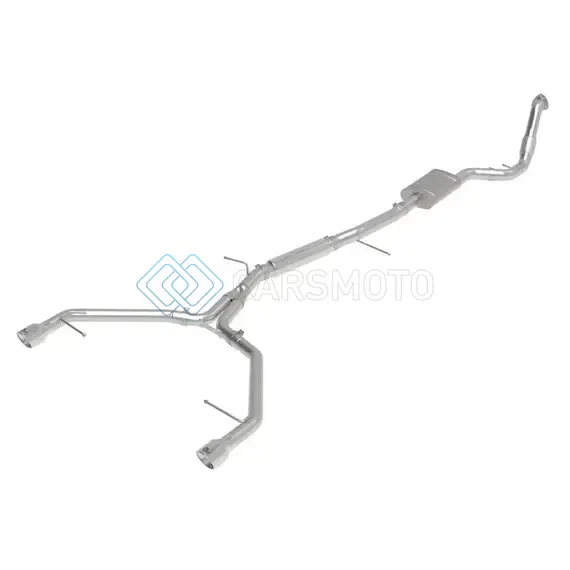 AFE 49-36420-P 17-19 AUDI A4 (B9) MACH FORCE-XP 3IN TO 2.5IN 304 SS CAT-BACK EXHAUST SYSTEM-DUAL POLISHED TIPS