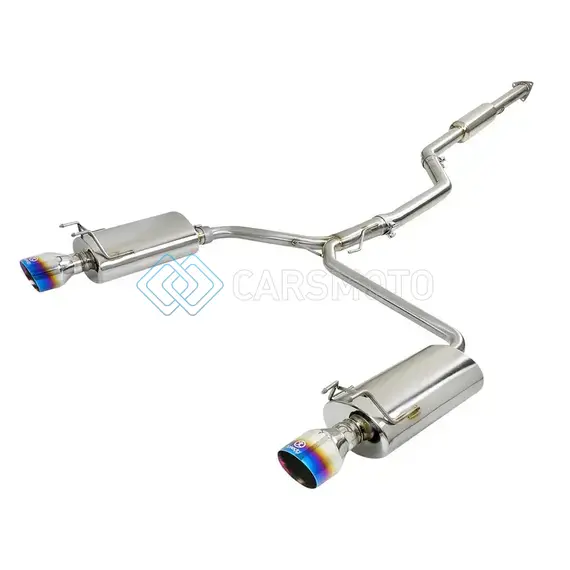 AFE 49-36605-L TAKEDA 2.5-1.75IN 304 SS CAT-BACK EXHAUST SYSTEM 13-17 HONDA ACCORD LX / EX / EX-L L4-2.4L