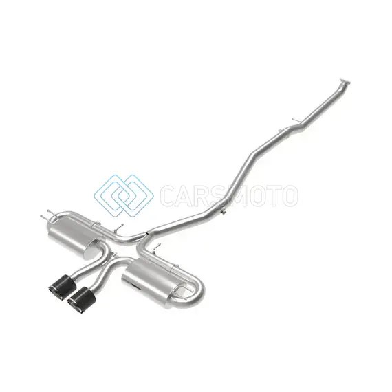 AFE 49-36618-1C POWER TAKEDA 3IN 304 SS CAT-BACK EXH W/CENTER CARBON FIBER TIPS 17-19 HONDA CIVIC SI L4-1.5L (T)