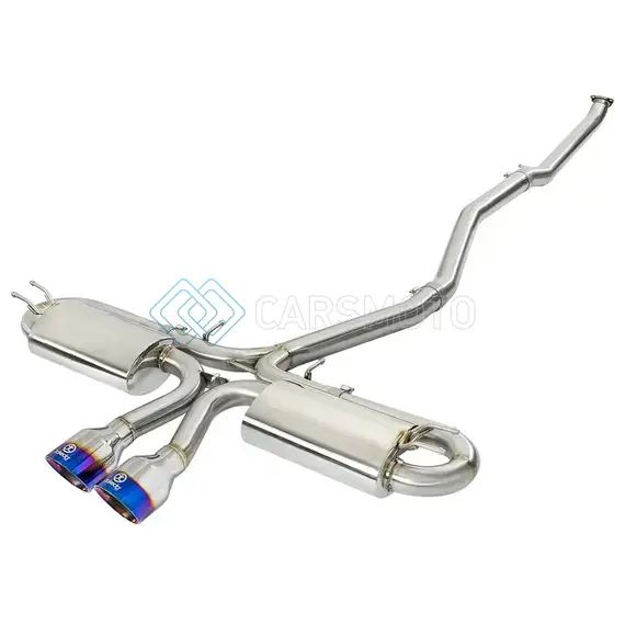 AFE 49-36618-L TAKEDA 3IN 304 SS CAT-BACK EXHAUST SYSTEM W/ BLUE TIPS 2017 HONDA CIVIC SI I4 1.5L (T)