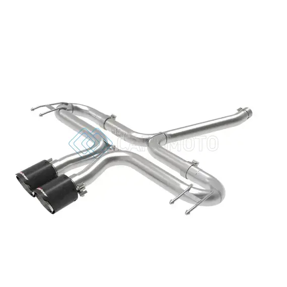 AFE 49-36625-C TAKEDA 2-1/2IN 304 SS AXLE-BACK EXHAUST W/CARBON TIPS 17-20 HONDA CIVIC SPORT L4-1.5L (T)