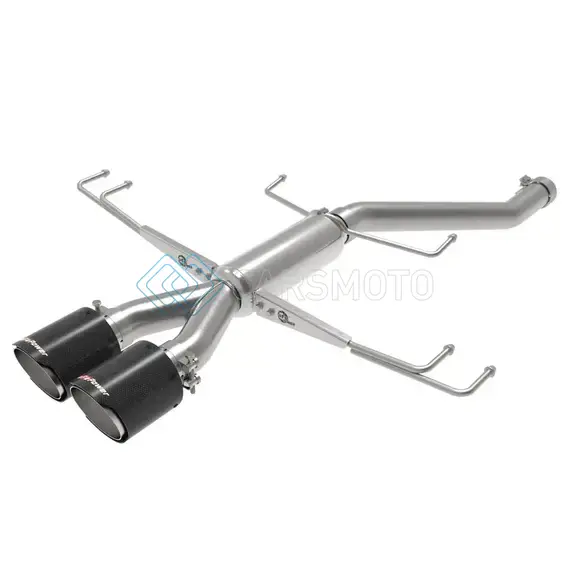 AFE 49-36626-C TAKEDA 2.5IN 304SS AXLE-BACK EXHAUST SYSTEM 17-19 HONDA CIVIC TYPE R L4-2.0L (T)