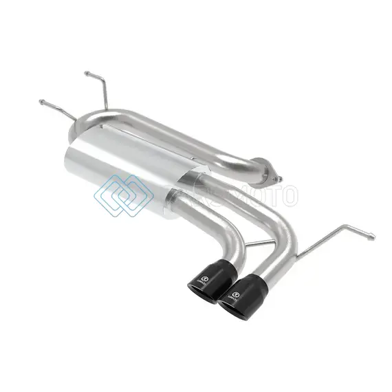 AFE 49-37004-B TAKEDA 2-1/2IN 304 SS AXLE-BACK EXHAUST W/ BLACK TIP 16-19 MAZDA MIATA L4 2.0L