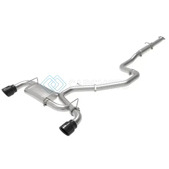 AFE 49-37010-B TAKEDA EXHAUST CAT-BACK 19-20 HYUNDAI VELOSTER N 304SS BLACK DUAL TIPS EXHAUST