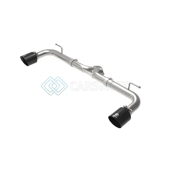 AFE 49-37014-B TAKEDA 2-1/2IN 304 SS AXLE-BACK EXHAUST W/ BLACK TIP 14-18 MAZDA 3 L4 2.0L/2.5L
