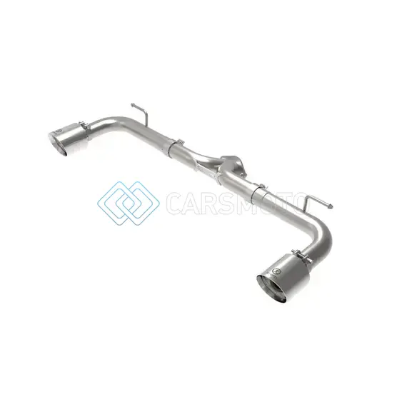AFE 49-37014-P TAKEDA 2-1/2IN 304 SS AXLE-BACK EXHAUST W/ POLISHED TIPS 14-18 MAZDA 3 L4 2.0L/2.5L
