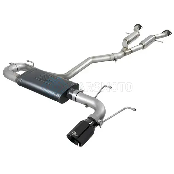 AFE 49-38078-B LARGE BORE HD 3IN 304 SS CAT-BACK EXHAUST W/ BLACK TIPS 14-19 JEEP GRAND CHEROKEE (WK2) V6-3.6L