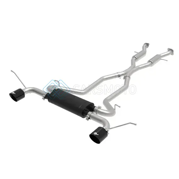 AFE 49-38085-B VULCAN SERIES 2.5IN 304SS CAT-BACK EXHAUST 11-20 JEEP GRAND CHEROKEE (WK2) 5.7L W/ BLACK TIPS
