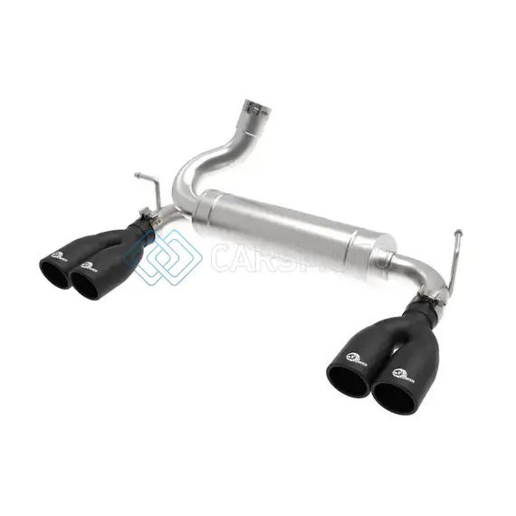 AFE 49-38086-B VULCAN SERIES 2.5IN 304 SS AXLE-BACK EXHAUST BLACK 07-18 JEEP WRANGLER (JK) V6-3.6/3.8L