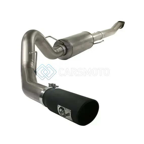 AFE 49-43041-B MACHFORCE XP EXHAUST CAT-BACK SS-409 4IN BLACK TIP 11-12 FORD F-150 ECOBOOST V6-3.5L (TT)