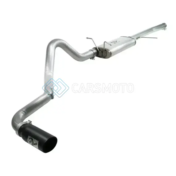 AFE 49-43043-B MACHFORCE XP EXHAUST CAT-BACK 3IN SS-409 W/ BLACK TIP 97-03 FORD F-150 V8 4.6/5.4L