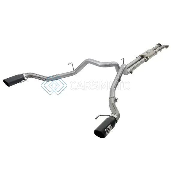 AFE 49-43045-B MACHFORCE XP 3IN 409-SS EXHAUST CAT-BACK 2017 FORD F-150 RAPTOR V6-3.5L (TT) W/ BLACK TIP
