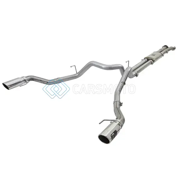 AFE 49-43045-P MACHFORCE XP EXHAUST CAT-BACK SS-409 2017 FORD F-150 RAPTOR V6-3.5L (TT) W/ POLISHED TIPS