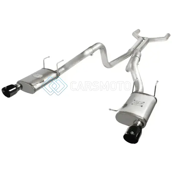 AFE 49-43049-B MACHFORCE XP CAT-BACK EXHAUST 3IN SS W/ BLACK TIPS 11-14 FORD MUSTANG GT V8 5.0L