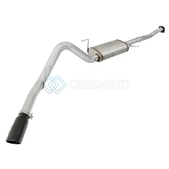 AFE 49-43068-B MACHFORCE XP SS EXHAUST 3IN TO 3.5IN CAT-BACK W/ BLACK TIP 15 FORD F-150 ECOBOOST V6 2.7/3.5LTT
