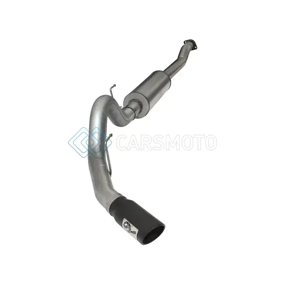 AFE 49-43069-B MACHFORCE XP SS EXHAUST 4IN CAT-BACK W/ BLACK TIP 2015 FORD F-150 ECOBOOST V6 2.7/3.5LTT