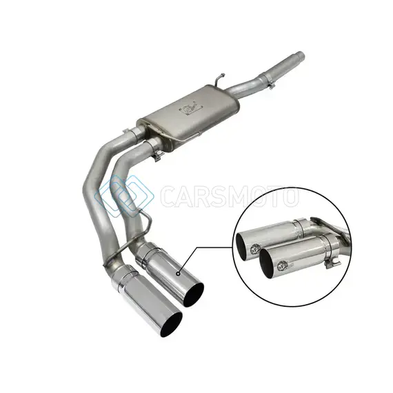 AFE 49-43079-P REBEL EXHAUSTS CAT-BACK SS FORD F-150 04-08 V8 4.6/5.4L W/ POLISHED TIPS