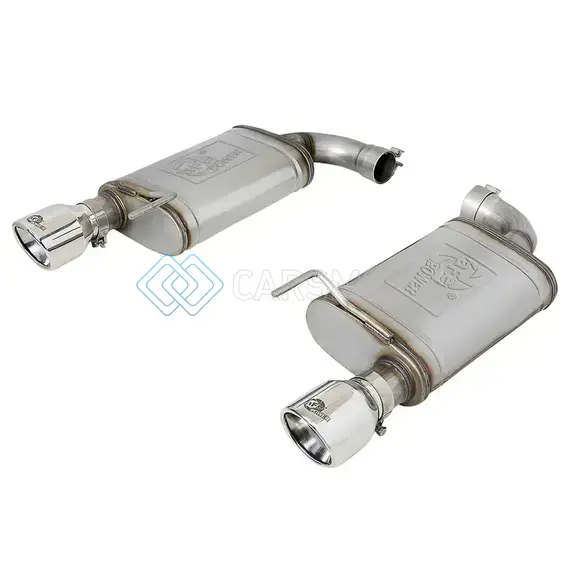 AFE 49-43105-P MACH FORCE-XP SS AXLE BACK EXHAUST W/POLISHED TIPS 15-17 FORD MUSTANG GT V8-5.0L