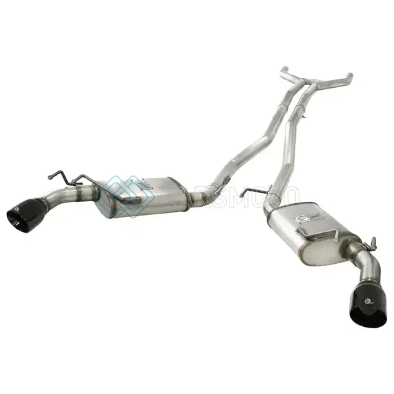 AFE 49-44042-B MACHFORCE XP EXHAUST 2.5IN STAINLESS STEEL CB/10-13 CHEVY CAMARO V6-3.6L (TD) (GLOSS BLK TIP)