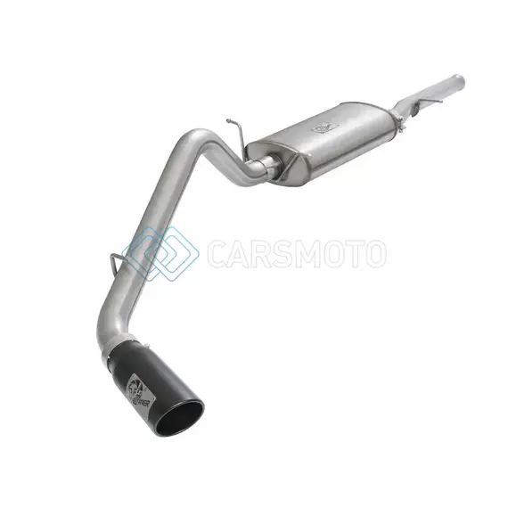 AFE 49-44072-B MACHFORCE XP EXHAUSTS CAT-BACK BLACK TIP 09-17 GM SILVERADO 1500 4.3/5.3L REGCAB SB/LB