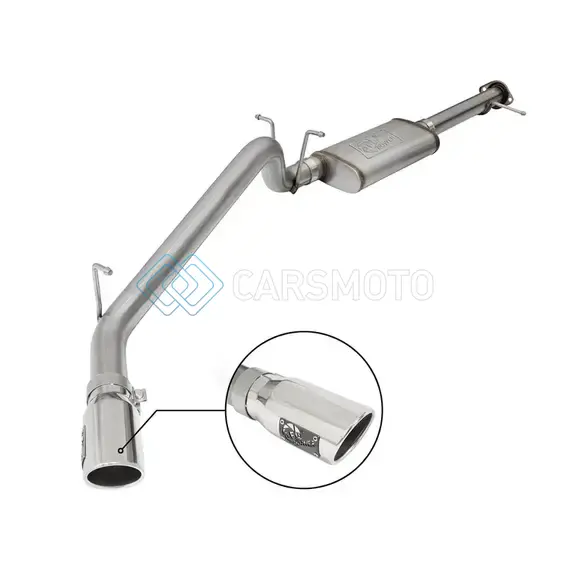 AFE 49-44097-P MACH FORCE-XP 3.0IN 304 SS CAT-BACK EXHAUST W/ POLISHED TIP 17-18 GM COLORADO/CANYON