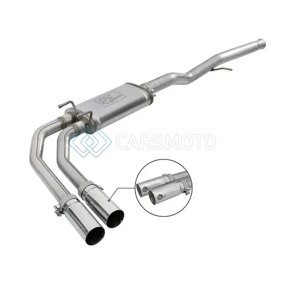 AFE 49-44098-P REBEL SERIES 3IN-2.5IN 409 SS CAT-BACK EXHAUST 09-18 GM SILVERADO/SIERRA 1500 V6-4.3L / V8-4.6L