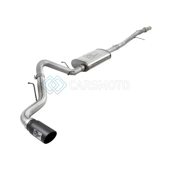 AFE 49-44107-B APOLLO GT SERIES 2019 GM SILVERADO/SIERRA 1500 4.3L/5.3L 409 SS CATBACK EXHAUST SYSTEM W/BLK TIP