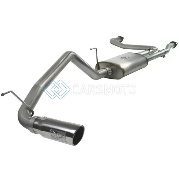 AFE 49-46102-P MACHFORCE XP EXHAUST CAT-BACK 2.5/3IN SS-409 W/ POLISHED TIP 04-12 NISSAN TITAN V8 5.6L