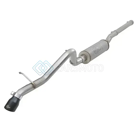 AFE 49-48057-B MACH FORCE-XP 2-1/2IN 409 SS HI-TUCK CAT-BACK EXHAUST W/BLACK TIP 07+ JEEP WRANGLER JK 3.6L/3.8L